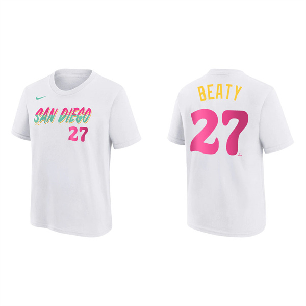 Matt Beaty Youth San Diego Padres White 2022 City Connect T-Shirt