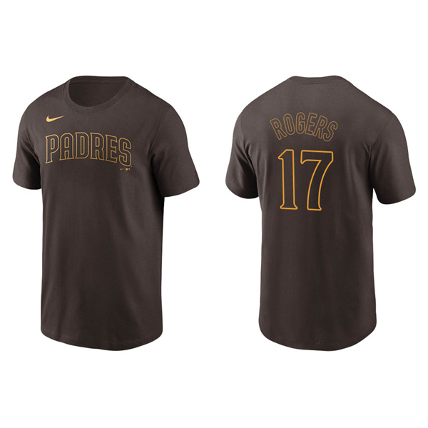 Men's San Diego Padres Taylor Rogers Brown Name & Number Nike T-Shirt