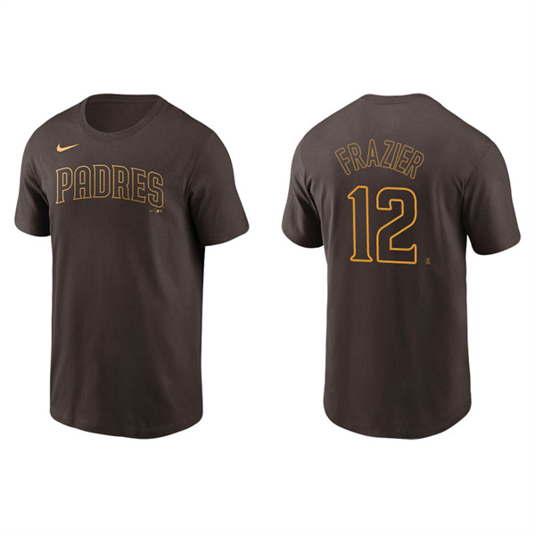Men's San Diego Padres Adam Frazier Brown Name & Number Nike T-Shirt