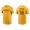 Men's San Diego Padres Daniel Hudson Gold Name & Number Nike T-Shirt