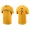 Men's San Diego Padres Ha-Seong Kim Gold Name & Number Nike T-Shirt