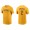 Men's San Diego Padres Trent Grisham Gold Name & Number Nike T-Shirt