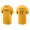 Men's San Diego Padres Victor Caratini Gold Name & Number Nike T-Shirt