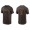 Men's San Diego Padres Yu Darvish Brown Name & Number Nike T-Shirt