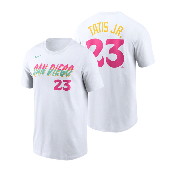 San Diego Padres Fernando Tatis Jr. White 2022 City Connect T-Shirt