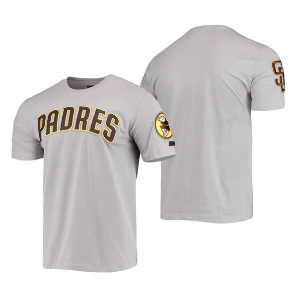 Men's San Diego Padres Pro Standard Gray Team Logo T-Shirt