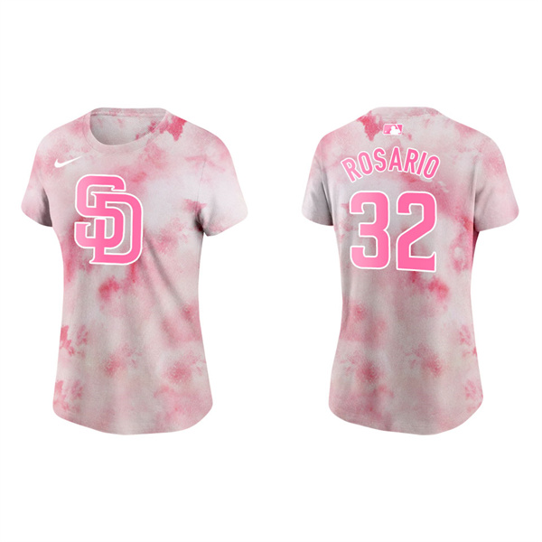 Women's San Diego Padres Eguy Rosario Pink 2022 Mother's Day T-Shirt