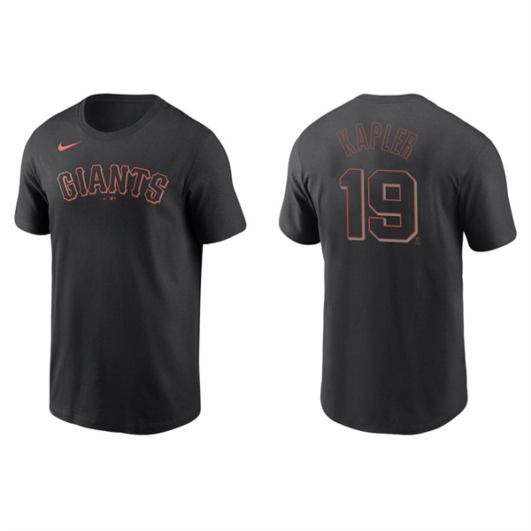 Gabe Kapler Men's San Francisco Giants Buster Posey Nike Black Name & Number T-Shirt