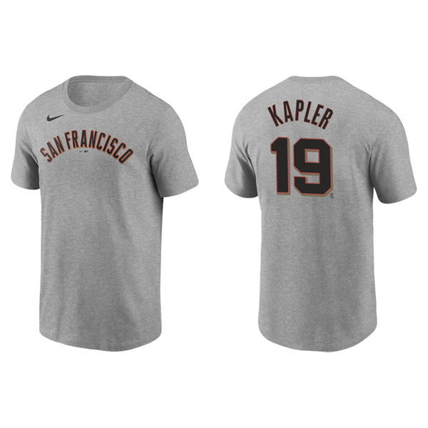 Gabe Kapler Men's San Francisco Giants Buster Posey Nike Gray Name & Number T-Shirt
