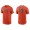 Men's San Francisco Giants Austin Slater Orange Name & Number Nike T-Shirt