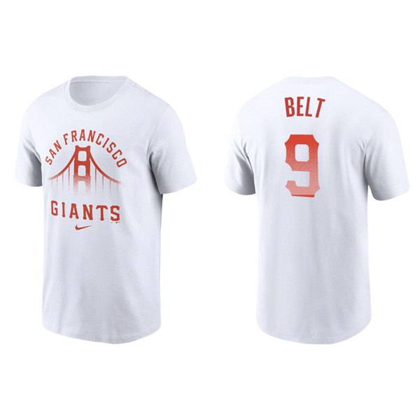Men's San Francisco Giants Brandon Belt White 2021 City Connect Graphic T-Shirt