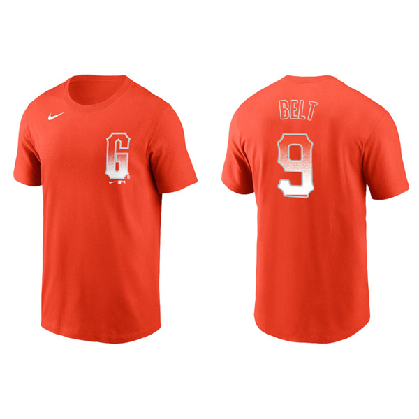 Men's San Francisco Giants Brandon Belt Orange 2021 City Connect T-Shirt