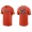 Men's San Francisco Giants Brandon Crawford Orange Name & Number Nike T-Shirt