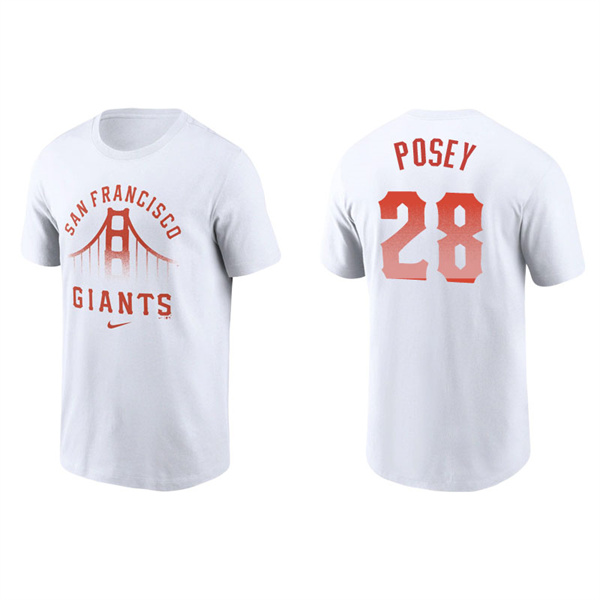 Men's San Francisco Giants Buster Posey White 2021 City Connect Graphic T-Shirt