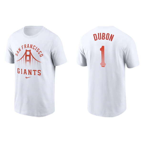 Men's San Francisco Giants Mauricio Dubon White 2021 City Connect Graphic T-Shirt
