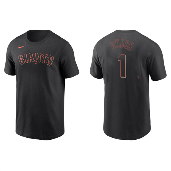 Men's San Francisco Giants Mauricio Dubon Black Name & Number Nike T-Shirt