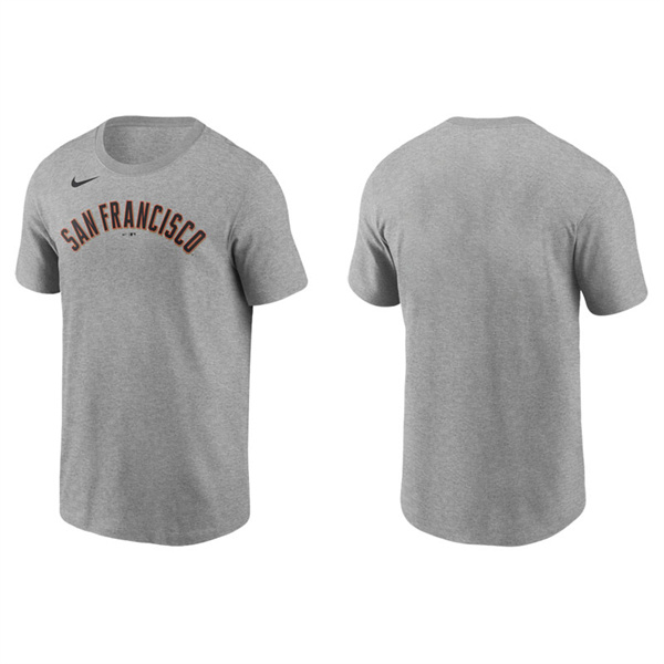 Men's San Francisco Giants Gray Nike T-Shirt