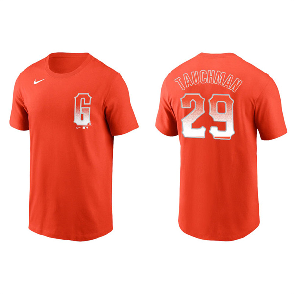 Men's San Francisco Giants Mike Tauchman Orange 2021 City Connect T-Shirt