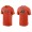 Men's San Francisco Giants Wilmer Flores Orange Name & Number Nike T-Shirt