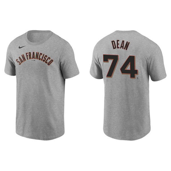 Men's Austin Dean San Francisco Giants Gray Name & Number Nike T-Shirt