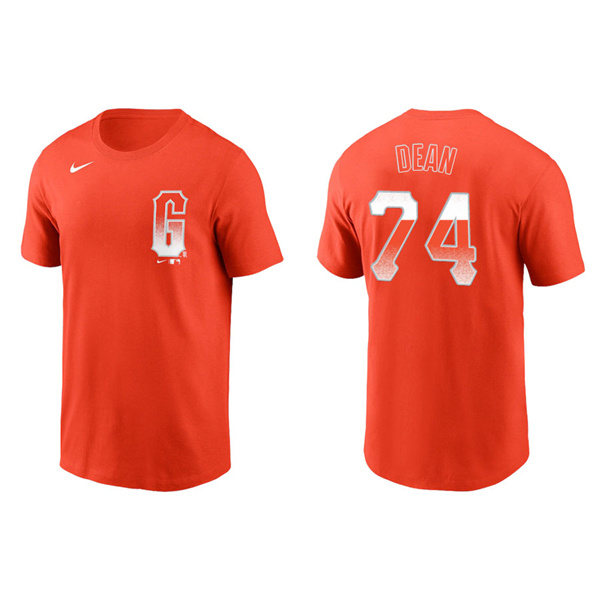 Men's Austin Dean San Francisco Giants Orange 2021 City Connect T-Shirt