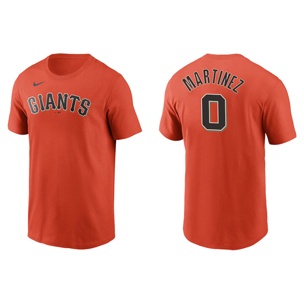 Men's San Francisco Giants Carlos Martinez Orange Name & Number Nike T-Shirt