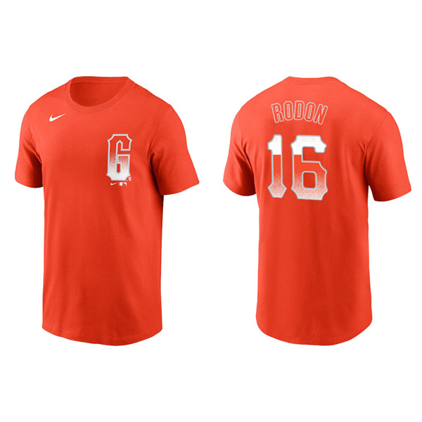 Men's San Francisco Giants Carlos Rodon Orange 2021 City Connect T-Shirt