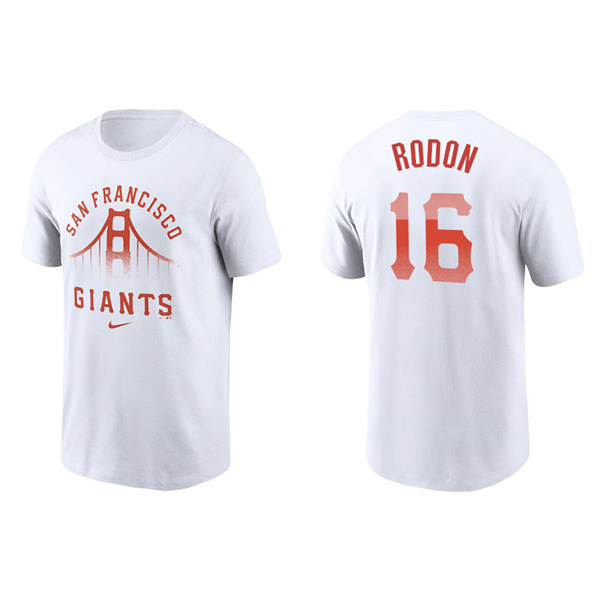 Men's San Francisco Giants Carlos Rodon White 2021 City Connect Graphic T-Shirt