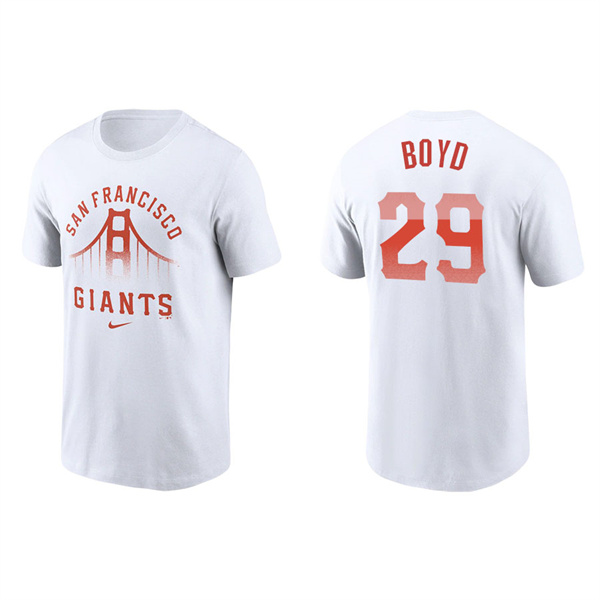 Men's San Francisco Giants Matthew Boyd White 2021 City Connect Graphic T-Shirt