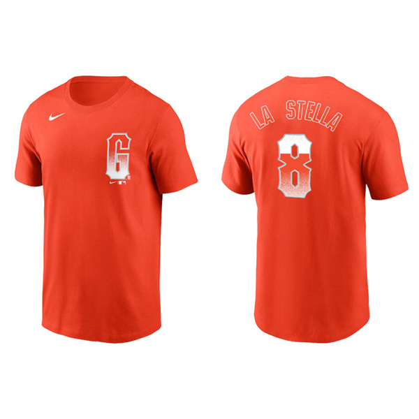 Men's San Francisco Giants Tommy La Stella Orange 2021 City Connect T-Shirt