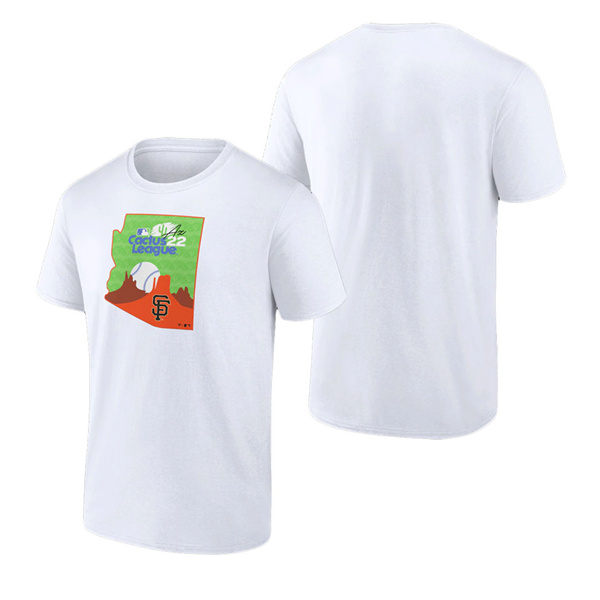 Men's San Francisco Giants Fanatics Branded White 2022 MLB Spring Training Cactus League State Fill T-Shirt
