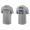 Men's Seattle Mariners Dylan Moore Gray Name & Number Nike T-Shirt