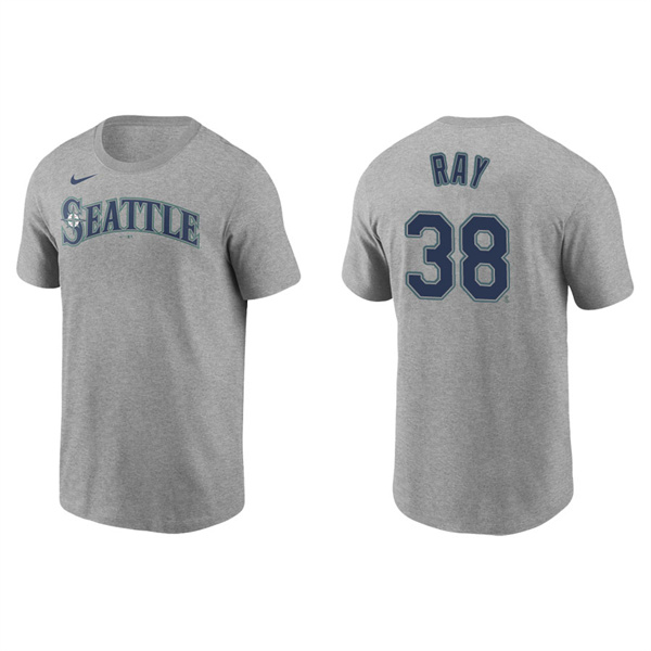 Men's Robbie Ray Seattle Mariners Gray Name & Number Nike T-Shirt