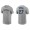 Men's Seattle Mariners Jesse Winker Gray Name & Number Nike T-Shirt
