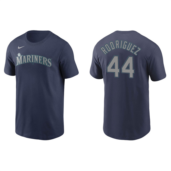 Men's Seattle Mariners Julio Rodriguez Navy Name & Number Nike T-Shirt