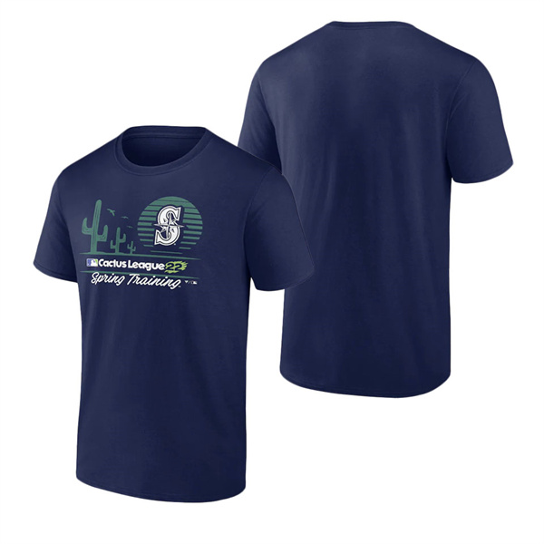 Men's Seattle Mariners Fanatics Branded Navy 2022 MLB Spring Training Cactus League Horizon Line T-Shirt