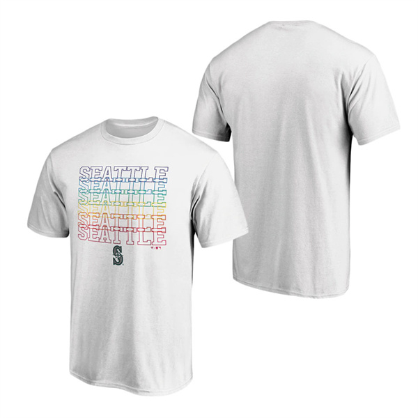Seattle Mariners White City Pride T-Shirt