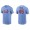 Men's St. Louis Cardinals Bob Gibson Light Blue Name & Number Nike T-Shirt