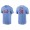 Men's St. Louis Cardinals Jon Lester Light Blue Name & Number Nike T-Shirt