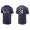 Men's St. Louis Cardinals Jon Lester Navy Name & Number Nike T-Shirt