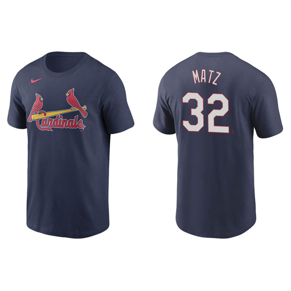 Men's Steven Matz St. Louis Cardinals Navy Name & Number Nike T-Shirt