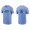 Kevin Cash Men's Tampa Bay Rays Kevin Kiermaier Nike Light Blue Name & Number T-Shirt