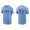 Men's Tampa Bay Rays Luke Raley Light Blue Name & Number Nike T-Shirt
