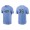 Men's Tampa Bay Rays Brett Phillips Light Blue Name & Number Nike T-Shirt