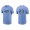 Men's Tampa Bay Rays Nelson Cruz Light Blue Name & Number Nike T-Shirt