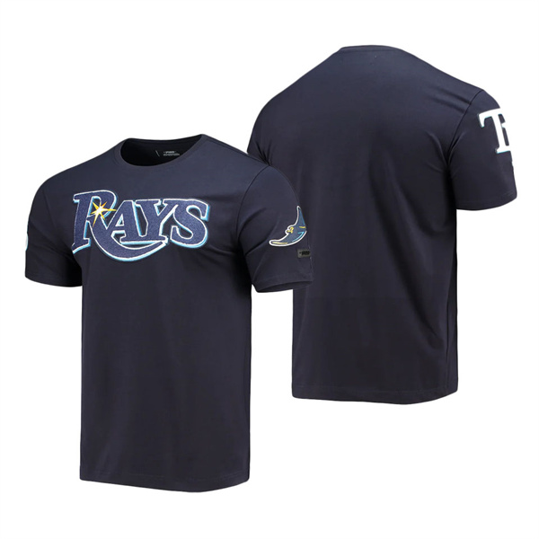 Men's Tampa Bay Rays Pro Standard Navy Team Logo T-Shirt