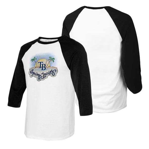Women's Tampa Bay Rays Tiny Turnip 2022 Spring Training Raglan T-Shirt