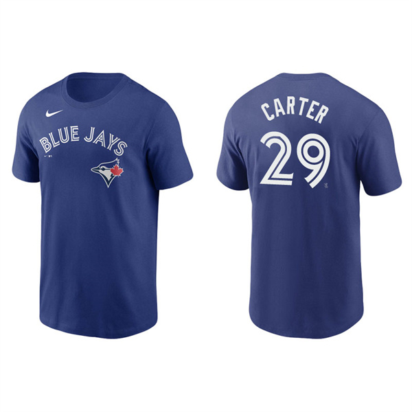 Men's Toronto Blue Jays Joe Carter Royal Name & Number Nike T-Shirt