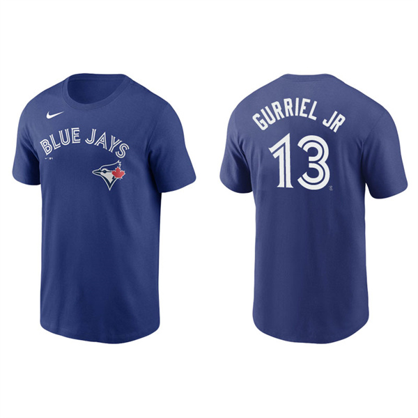 Men's Toronto Blue Jays Lourdes Gurriel Jr. Royal Name & Number Nike T-Shirt