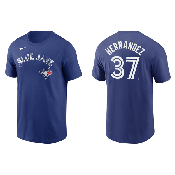 Men's Toronto Blue Jays Teoscar Hernandez Royal Name & Number Nike T-Shirt
